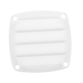 Outanaya Rv Louvered Vent Cover White Exhaust Vent for Rv Accessories Easy Installation Durable Design for Optimal Air Ventilation Boats and Trailers