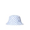 Happy Nation Girls Reversible Bucket Hat, Optic White Check, Small/Medium