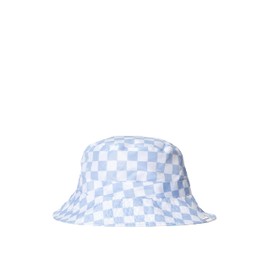 Happy Nation Girls Reversible Bucket Hat, Optic White Check, Small/Medium