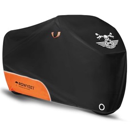 Funda para motocicleta impermeable, almacenamiento al aire libre con agujeros para candado, bolsa de almacenamiento con cremallera y diseño reflectante nocturno, protección para todas las