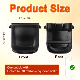 PEUTIER 2pcs Clip for Gatorade GX Bottle, Replacement Lid Clip Bottle Mouth Fastener Bottle Clamp Buckle to Fasten The Lid Bottle Accessories for Water Bottles
