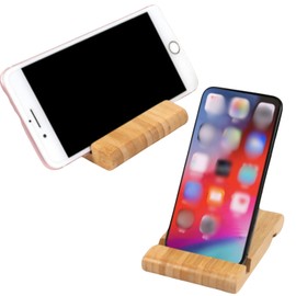 GRASSCALM Smartphone Stand, Bamboo Tabletop, Mobile Stand, Holder, Compatible with iPhones, Androids, Tablets, Smartphones, Charging, Charging Stand, Horizontal, Portable, Compact, Easy to Carry (1