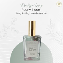 Brooklyn Fragrance Co. BFC- Florals Room Spray – Premium Peony Bloom Scent - Long lasting Fragrance for Home, Office or Bathroom – Air Freshener Rectangle Spray bottle – 100 ml
