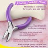 SPEEDWOX Duckbill Pliers - Jewelry Pliers with Flat Nose -