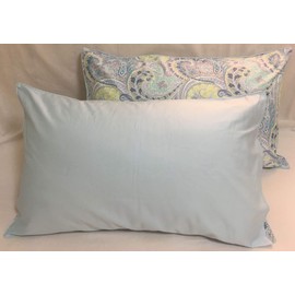 TSOTU Pillow Cases Standard Size Cotton Pillow Shams Covers Printed Pattern Set of 2 (European Blue)
