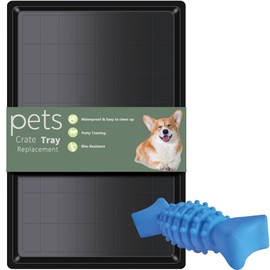 JOZERMADE Dog Crate Tray 29.1" - ChewProof Replacement Pan, Easy to Clean, Easy to Assemble,Ideal for Potty Training - Perfect for Pet Crates & Kennels (1Pcs-29.1"x19.5", Tray 29.1" fit 31.1" Crate)