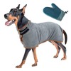 DKDDSSS Dog Bathrobe, Absorbent Bathrobe Dog with Velcro Fasteners, Microfibre