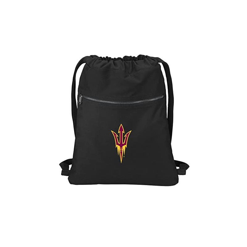Broad Bay Arizona State Drawstring Backpack RICH CANVAS ASU Cinch