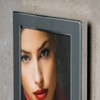 levandeo Bilderrahmen 15x20cm Alu Aluminium Silber Fotorahmen Glasscheiben Portraitrahmen Portrait