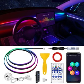 Acrylic Interior Car LED Strip Light 43-inch, which fit for Main Controller Module and Sub-Controller Module Kit (not Included) of the LED Lamp App