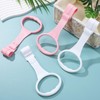 Kisangel 4Pcs Baby Pull up Rings Playpen Handle Straps Plastic