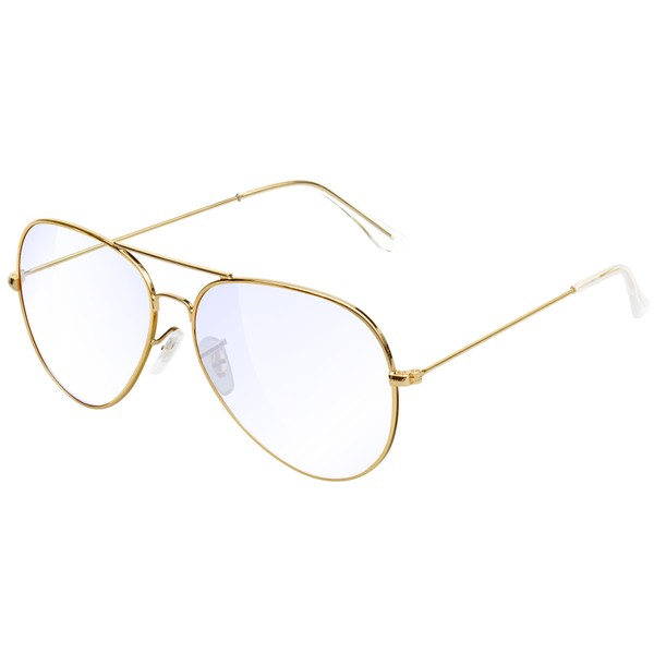 KANASTAL Sunglasses Teardrop Men Women Polarized Fishing Driving Sunglasses, [I2] Blue light cut + golden color
