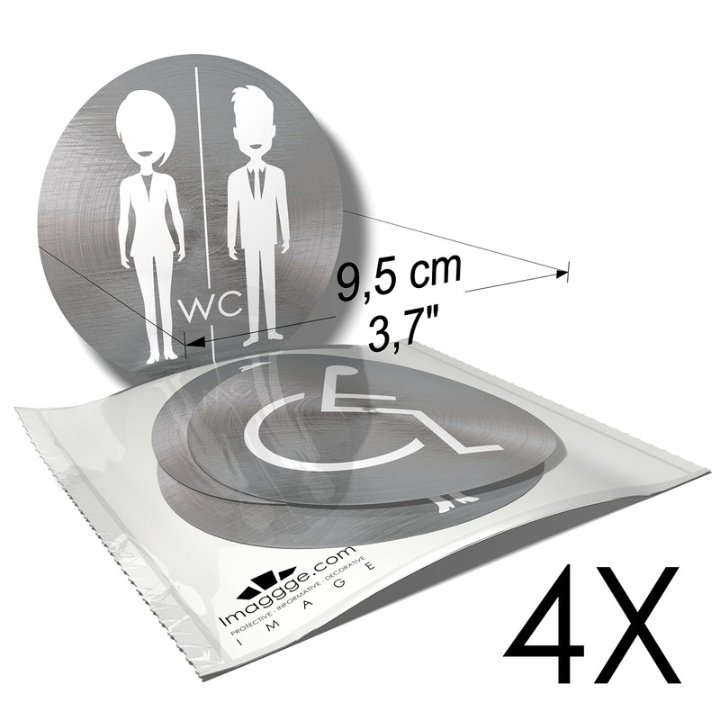 Toilet Sticker - Toilet Sign - Man - Woman -