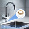 uxcell 4Pcs Brass Lock Nuts Pipe Fitting, G3/8"-19 Female Hex