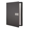 Securit Range Holder, Royal A4-Bonded Leather menu-Black, Elastic, Metal, 33