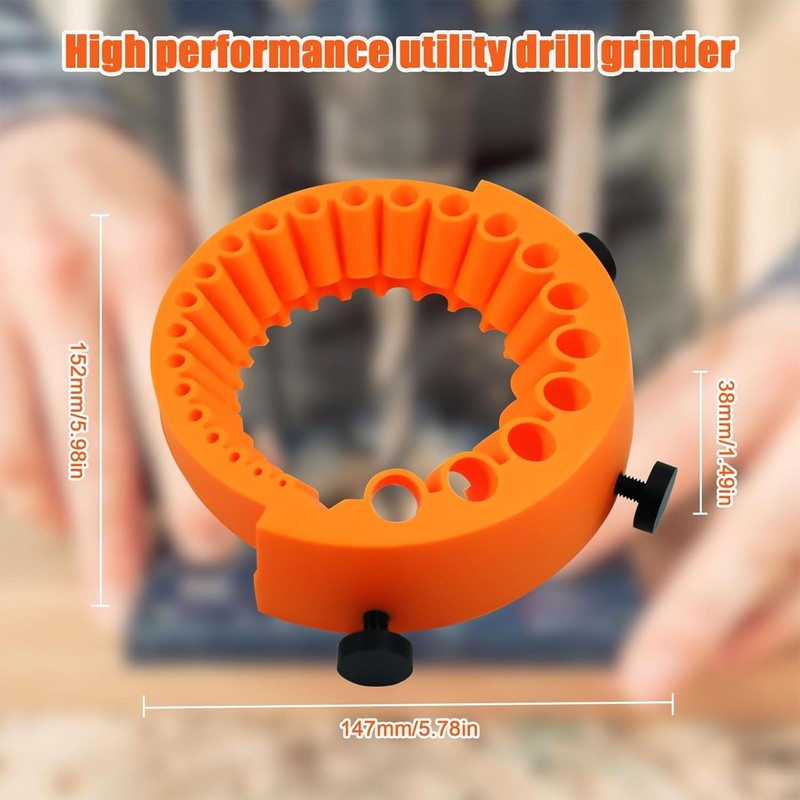 Drill Sharpener Tool, Handheld Drill Bit Sharpener, Drill Grinding Angle