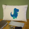 'T-Rex' Canvas Clutch Bag/Accessory Case (CL00043153)