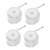 SUPVOX 4pcs Plastic Wheels for Walker Replacement Lightweight Stroller Wheel