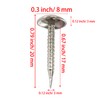 AUXBC 100 PCS Mini Upholstery Nails, 4/5" Decorative Furniture Tacks,
