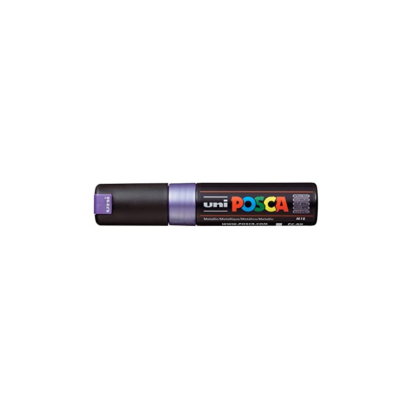 Uni-Ball Posca PC-8K Broad Chisel Tip Marker - Metallic Violet