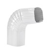 Mzcvriru Downspout Gutter Elbows, 90 Degrees 3x2 Style A (White)