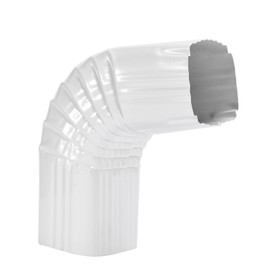 Mzcvriru Downspout Gutter Elbows, 90 Degrees 3x2 Style A (White)