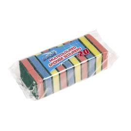 Duzzit Pack Of 20 Sponge Scourer Washing Up Sponges