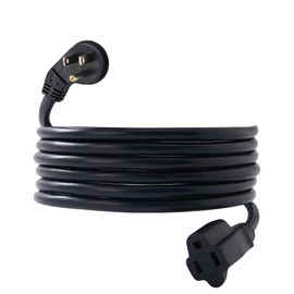 PALARINE Indoor Flat Plug Black Extension Cord 6ft, UL Listed, 16/3 SJTW 3 Prong Heavy Duty Extension Cord, 16 Gauge 13A Power Extension Cord for Lights, Appliance, Home, Office