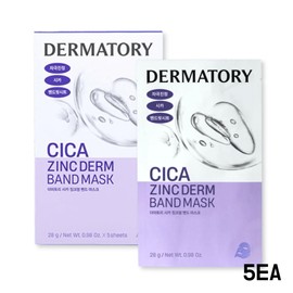 The Matory Dermatory Mask Cica Zinc Derm Band Calming Mask 5pcs / 더마토리 마스크 시카 징크덤 밴드 진정 마스크 5개