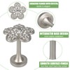 Curtain Holdbacks, Curtain Tiebacks Hooks Crystal Flower Decorative Modern Drapery