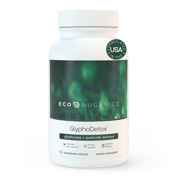 EcoNugenics GlyphoDetox Supplement – Safely Remove Glyphosate Pesticides and Agricultural