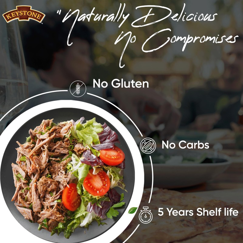 Keystone Meats All Natural Heat and Serve Canned Beef 28