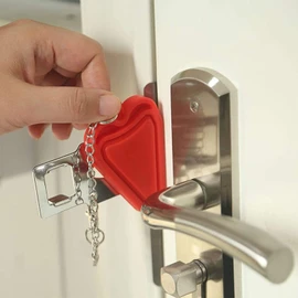 Portable Door Lock Home Security Door Locker Travel Lockdown Locks Heavy Duty Extra Lock for Additional Privacy and Safety in Home Travel Hotel Apartment AirBNB School
