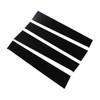 4pcs Black Pillar Posts Door Trim B Pillar Posts Door