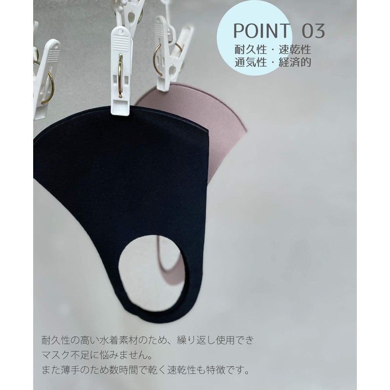 SOFTFIT COOL Mask, Pack of 5, for Summer, Washable, Waterproof,