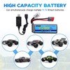 AMZZN 11.1V 2200mAh 30C 3S T-Plug Lipo Battery with USB
