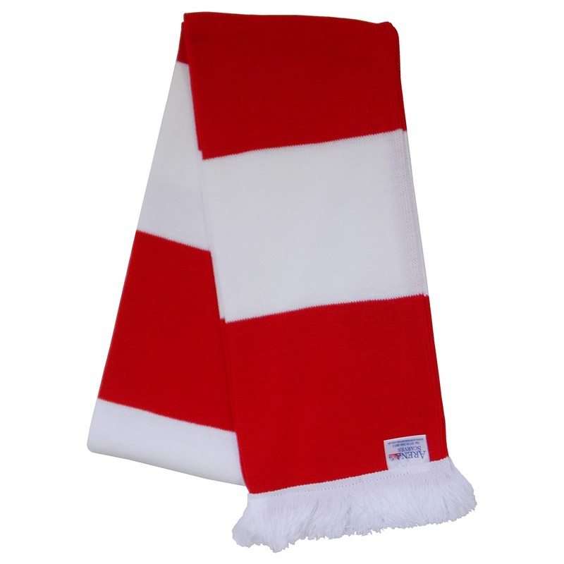 Arsenal Fans Red and White Traditional Bar Scarf