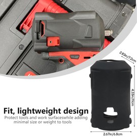 49-16-2554 Protective Boot M12 Fuel Impact Driver Protective Boot Compatible with Milwaukee M12 Impact 3/8in 1/2in Stubby Impact Wrenches, Compatible with 2554-20,2555-20 and 2555P-20