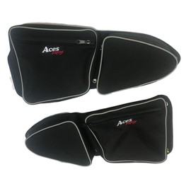 Aces Racing UTV Front Door Bags Pair (Black) - Fits 1000XP, Turbo, RZR S 900 - Simple Installation - 2 Year Warranty