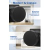 Probrico Bulk Passage Door Knobs Interior 10 Pack, Matte Black