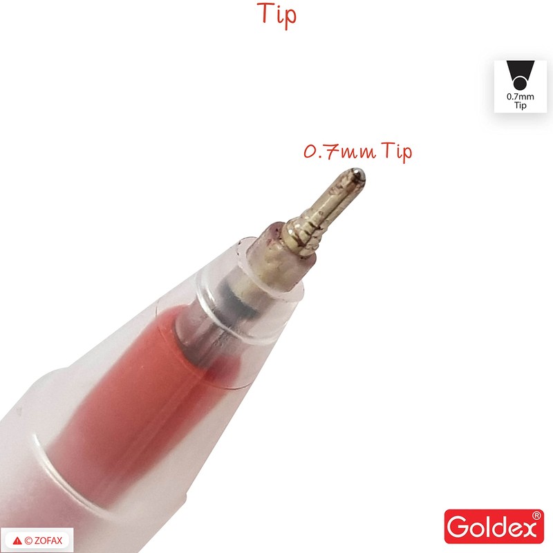 Goldex 10 x 0.7mm Ball Pens Cotton Doll Ball Point