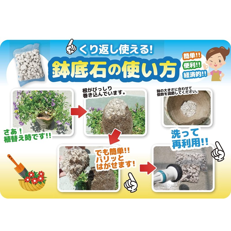 Natural Applied Science Oxygen Supply Small Pot Bottom Stone Net