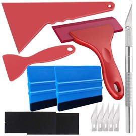 KILIGEN Carbon Sheet, Car Film, Cutting Sheet, Seal, Scraper, Sticker, Application Assistant Tool, Versatile 6-Piece Set