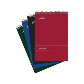 Staples Steno Notebooks (6" x 9", Green Tint)