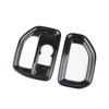 Carbon Fiber Dashboard Side Air Vent AC Outlet Cover Trim