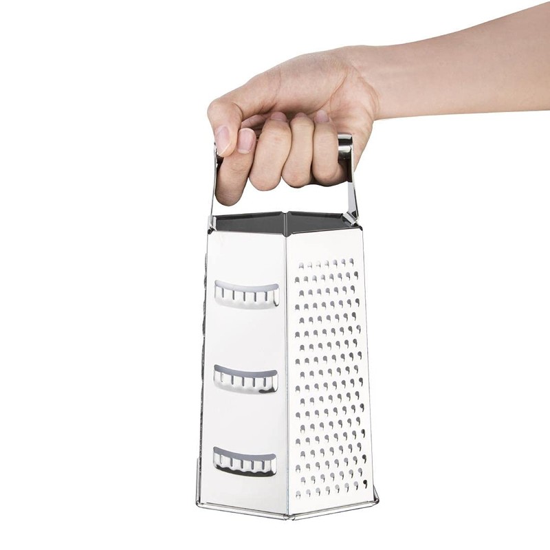 Vogue DM022 6 Way Hand Grater 230mm Stainless Steel Kitchen
