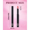 Orange Lipstick for Women, Metallic Shimmer Lip Gloss Makeup Long
