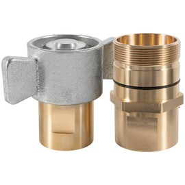 1-1/2" NPT Wet-Line Wing Nut Hydraulic Quick Disconnect Coupler - for Parker 6100, Eaton 5100, Dixon W, Faster FB, Snap-Tite 78, Stucchi W, DNP Series