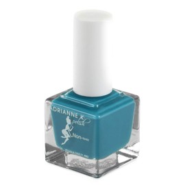 ADRIANNE K NONTOXIC, 10 FREE TEAL BLUE NAIL POLISH .51 FL OZ, VEGAN. QUICK DRY. GEL EFFECT!!