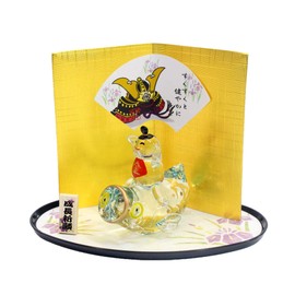 Craftsman House Dragon Boat Festival Glass, Carp Streamer, Children, Total Length: 3.9 inches (10 cm)
